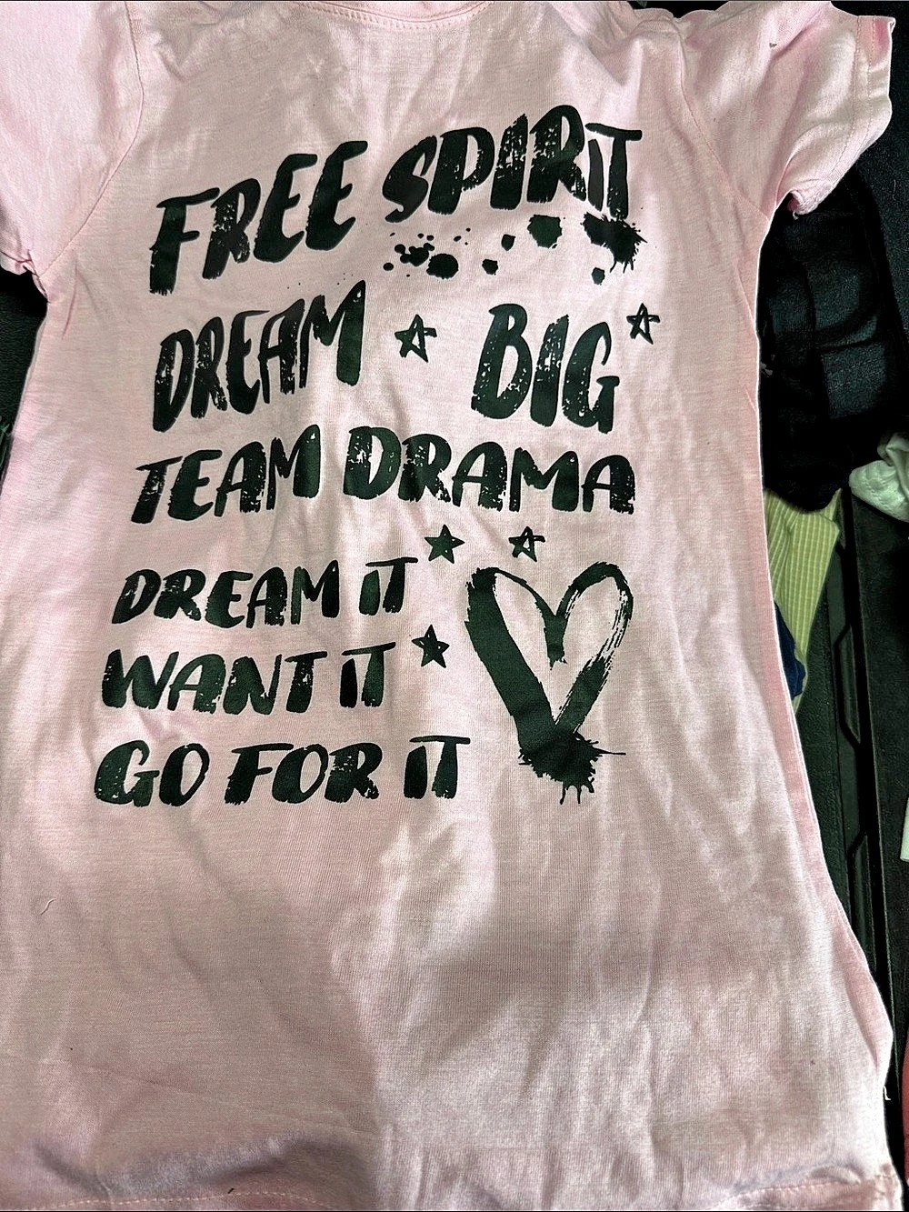 Popular Sports Girls Pink Graphic Tee Size 14/16